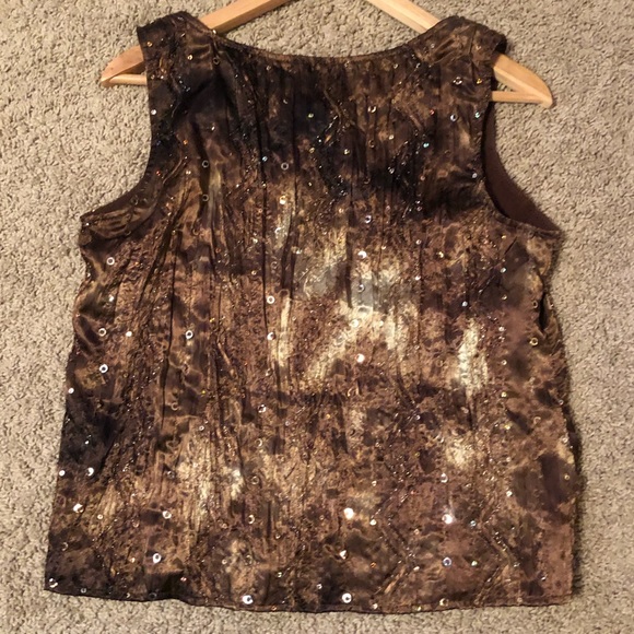 Sparkly Brown Top - Picture 5 of 8